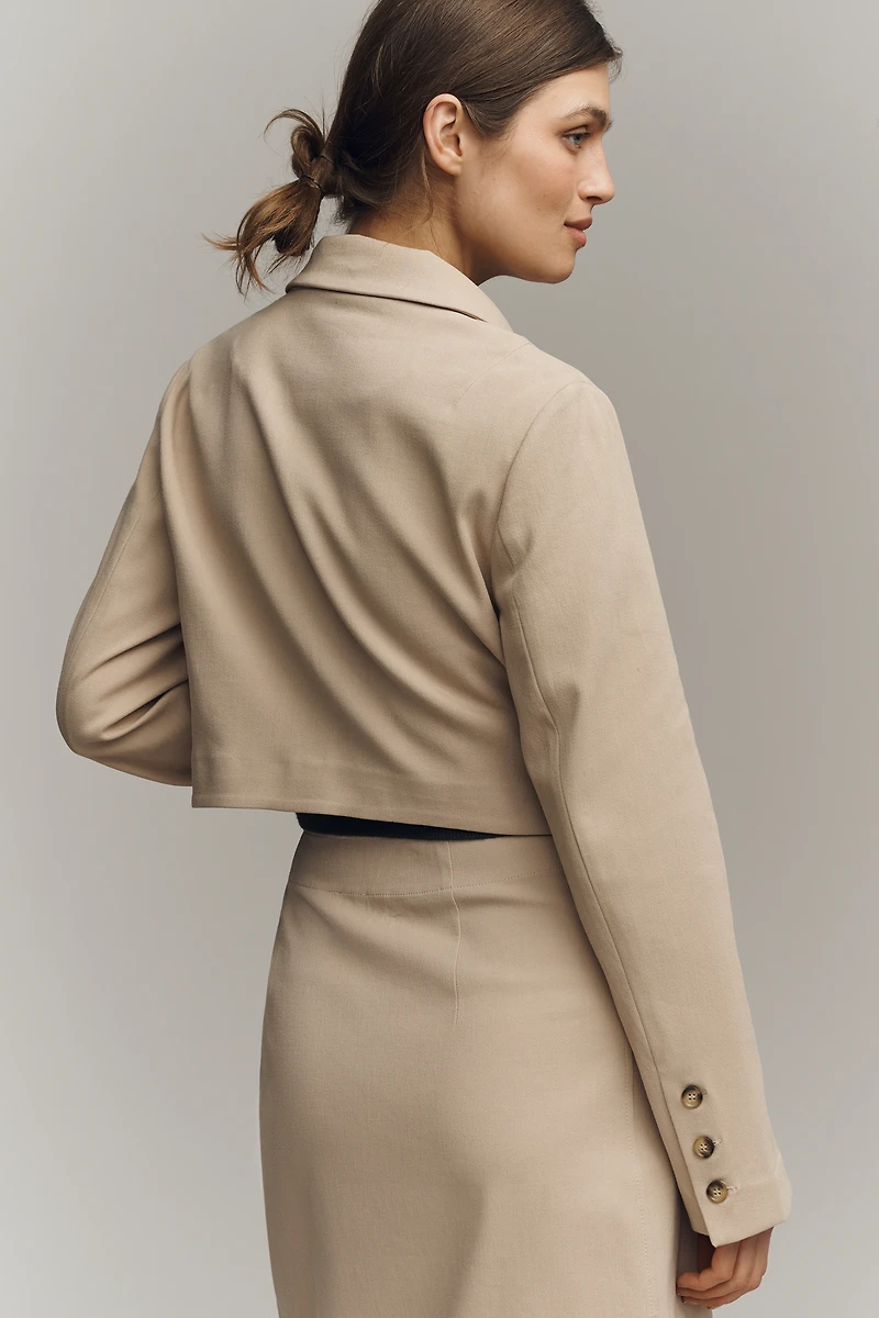 Maeve Cropped Boxy Blazer