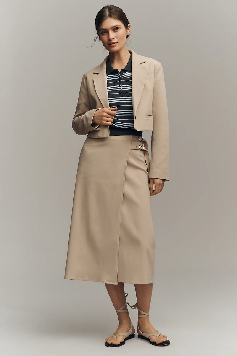 Maeve Cropped Boxy Blazer