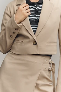 Maeve Cropped Boxy Blazer