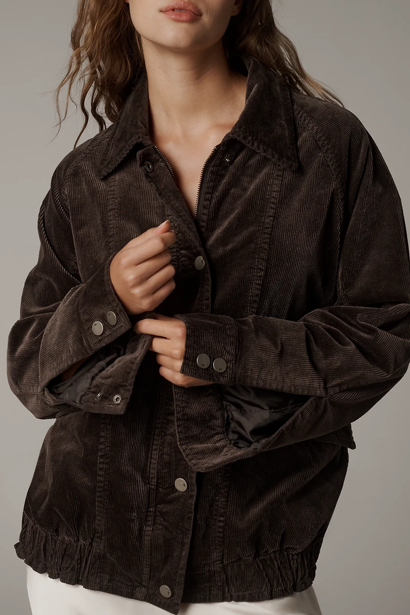 Pilcro Corduroy Bomber Jacket