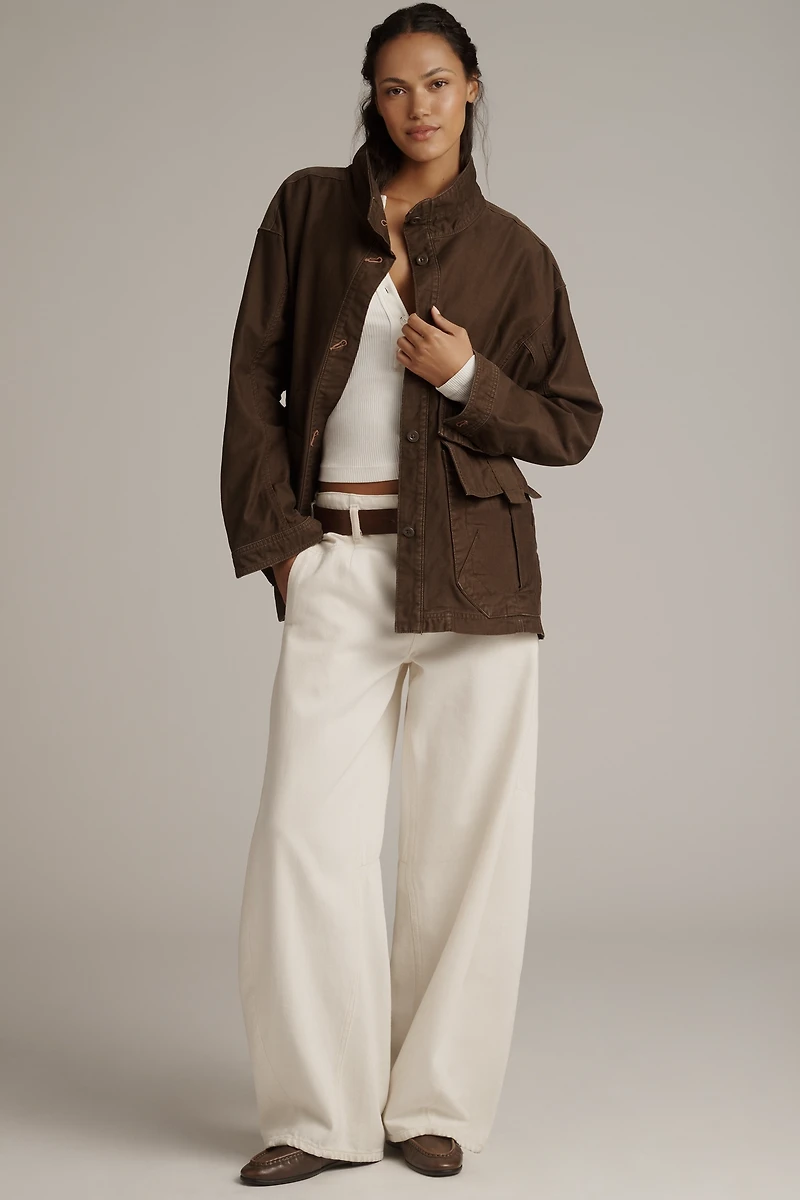 Pilcro Surplus Cinch-Waist Jacket