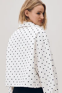 RAISONNEL Polka Dot Bomber Jacket