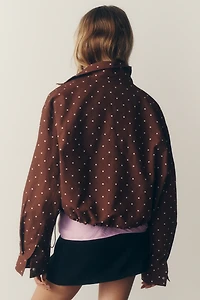 RAISONNEL100% Cotton Funnel-Neck Jacket