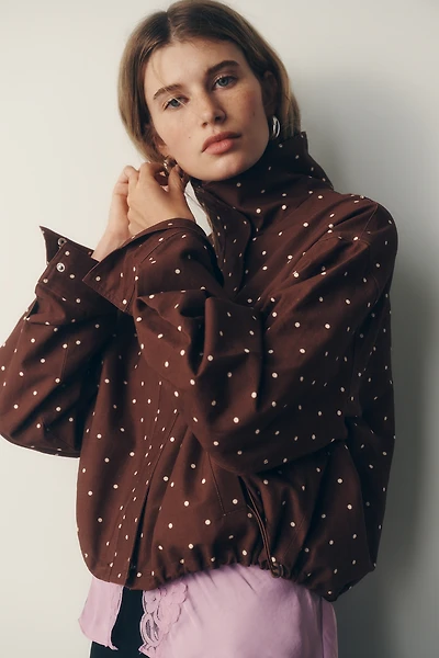 RAISONNEL100% Cotton Funnel-Neck Jacket