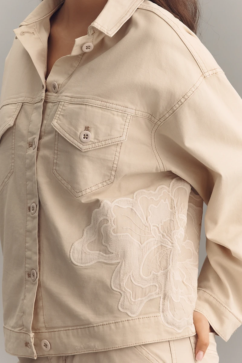 Weston Embroidered Boyfriend Jacket by Pilcro