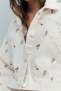 Pilcro Tulip Print Jacket