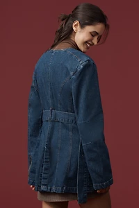 By Anthropologie Belted Denim Jacket
