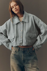 Pilcro East-West Cropped Denim Jacket