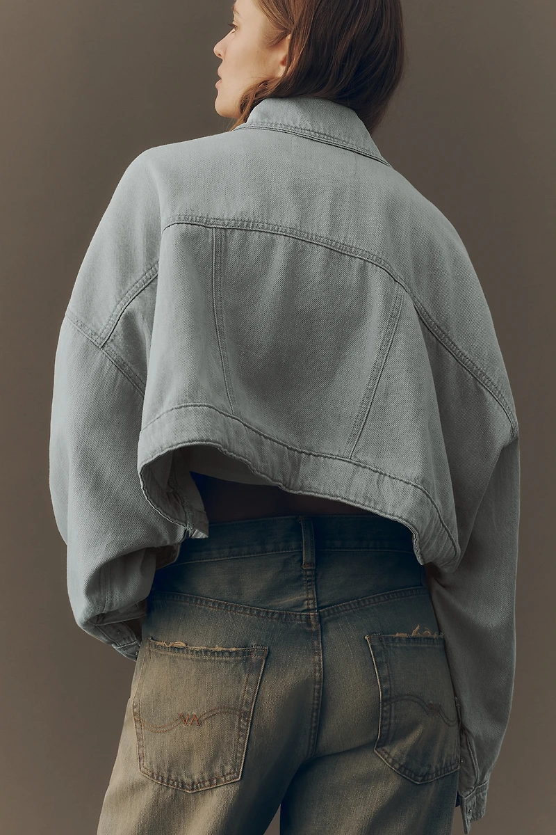 Pilcro East-West Cropped Denim Jacket