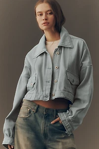 Pilcro East-West Cropped Denim Jacket