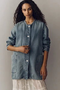 Pilcro Mid-Length Denim Chore Jacket