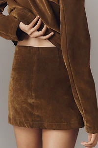 Joe's Jeans Faux-Suede Mini Skirt