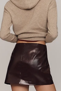 Joe's Jeans Faux Patent Leather Mini Skirt