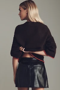 BLANKNYC Inner Driver Faux-Leather Mini Skirt