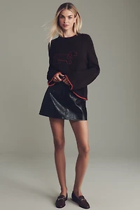 BLANKNYC Inner Driver Faux-Leather Mini Skirt