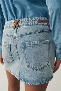BLANKNYC Rodeo Drive 100% Cotton Denim Mini Skirt