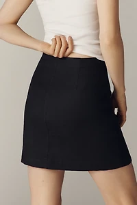 Maeve Notched Mini Skirt