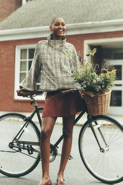 Pilcro Foldover Mini Skirt