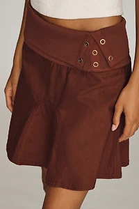Pilcro Foldover Mini Skirt