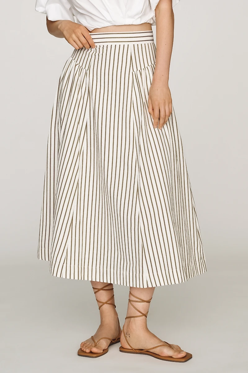 Bishop + Young Sorrento Cotton Midi Skirt