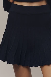 Maeve Ribbed Sweater Mini Skirt