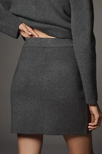 Maeve Gem Pocket Knit Mini Skirt