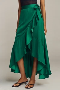 Maeve Ruffled Wrap Maxi Skirt