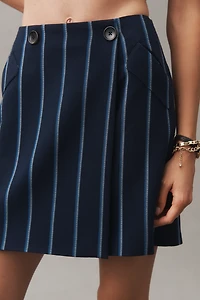 Maeve Stripe A-Line Mini Skirt