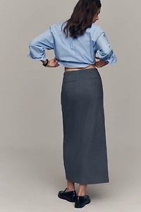 Maeve Wrap Pencil Midi Skirt