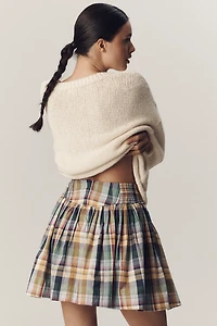 Maeve Basque-Waist Mini Skort