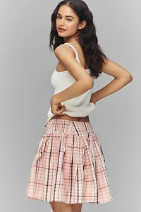 Maeve Basque-Waist Mini Skort