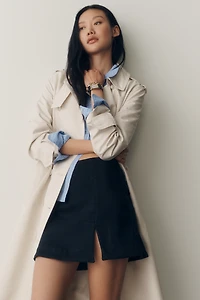Maeve Front-Slit Mini Skirt
