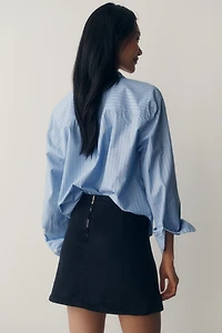 Maeve Front-Slit Mini Skirt