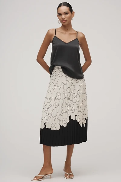 Marimekko Piiru Piirto Unikko Plissé Midi Skirt