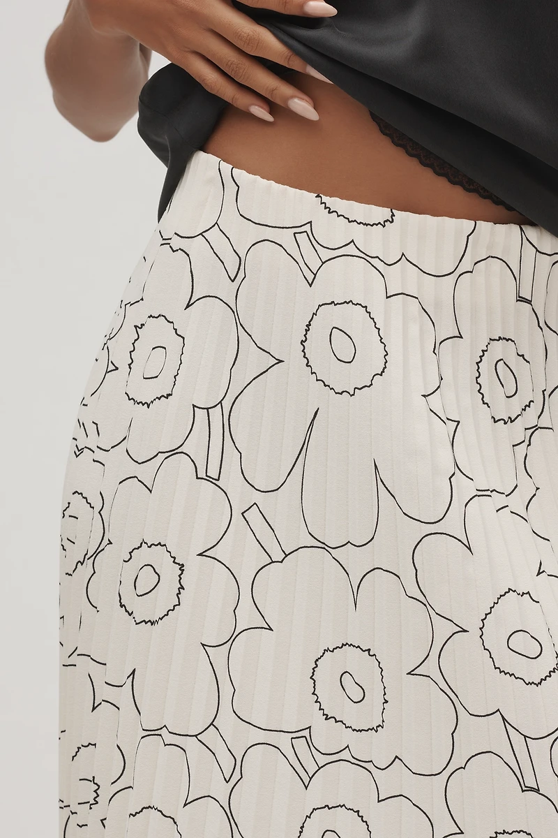 Marimekko Piiru Piirto Unikko Plissé Midi Skirt