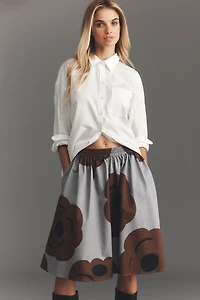 Marimekko Poiminnot Tumma A-Line Knee-Length Skirt