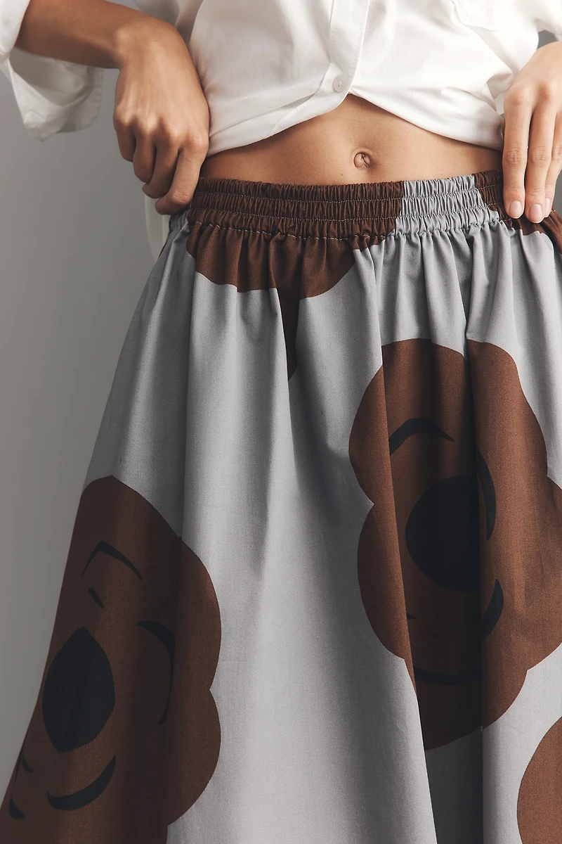 Marimekko Poiminnot Tumma A-Line Knee-Length Skirt