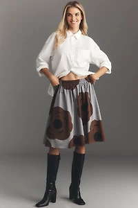 Marimekko Poiminnot Tumma A-Line Knee-Length Skirt