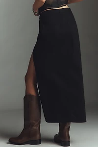 Dolan Left Coast Cutout Twill Midi Skirt