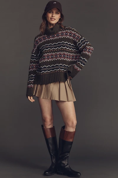 Citizens of Humanity Pleated Twill Mini Skirt