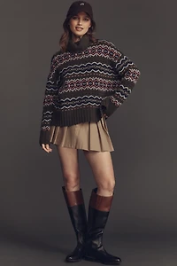 Citizens of Humanity Pleated Twill Mini Skirt