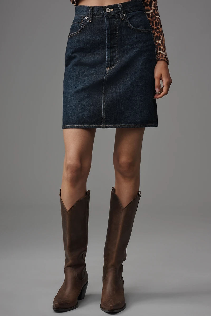 Citizens of Humanity Etta Regenerative Cotton Denim Pencil Skirt