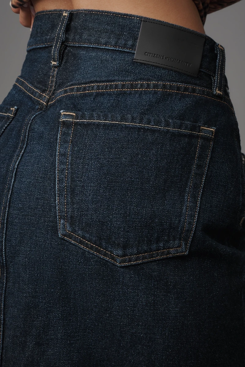 Citizens of Humanity Etta Regenerative Cotton Denim Pencil Skirt