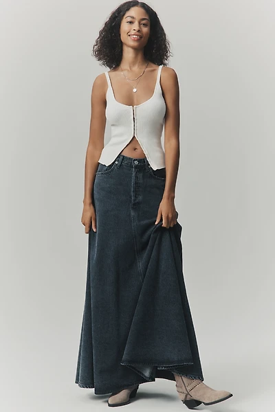 AGOLDE Odin Exaggerated Denim Maxi Skirt