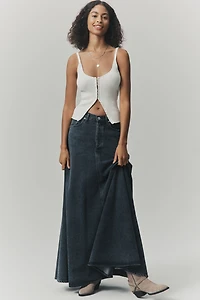 AGOLDE Odin Exaggerated Denim Maxi Skirt