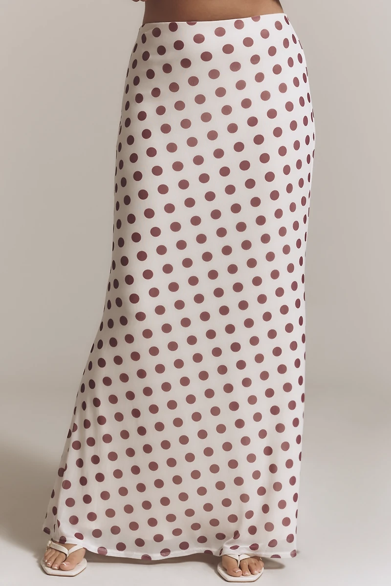 AFRM Plus Tegan Power Mesh Maxi Skirt