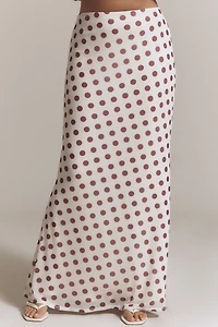 AFRM Plus Tegan Power Mesh Maxi Skirt