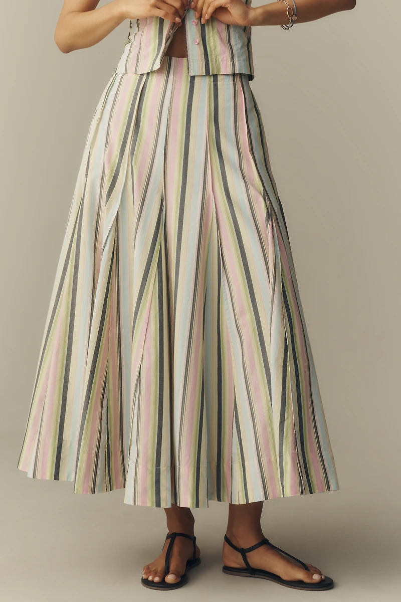 Maeve Striped Maxi Skirt