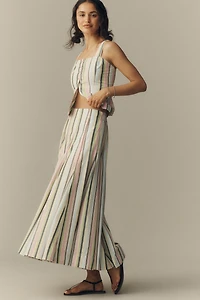 Maeve Striped Maxi Skirt