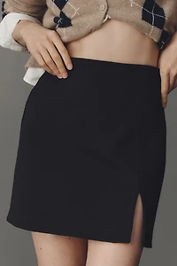 Maeve Split-Hem Mini Skirt